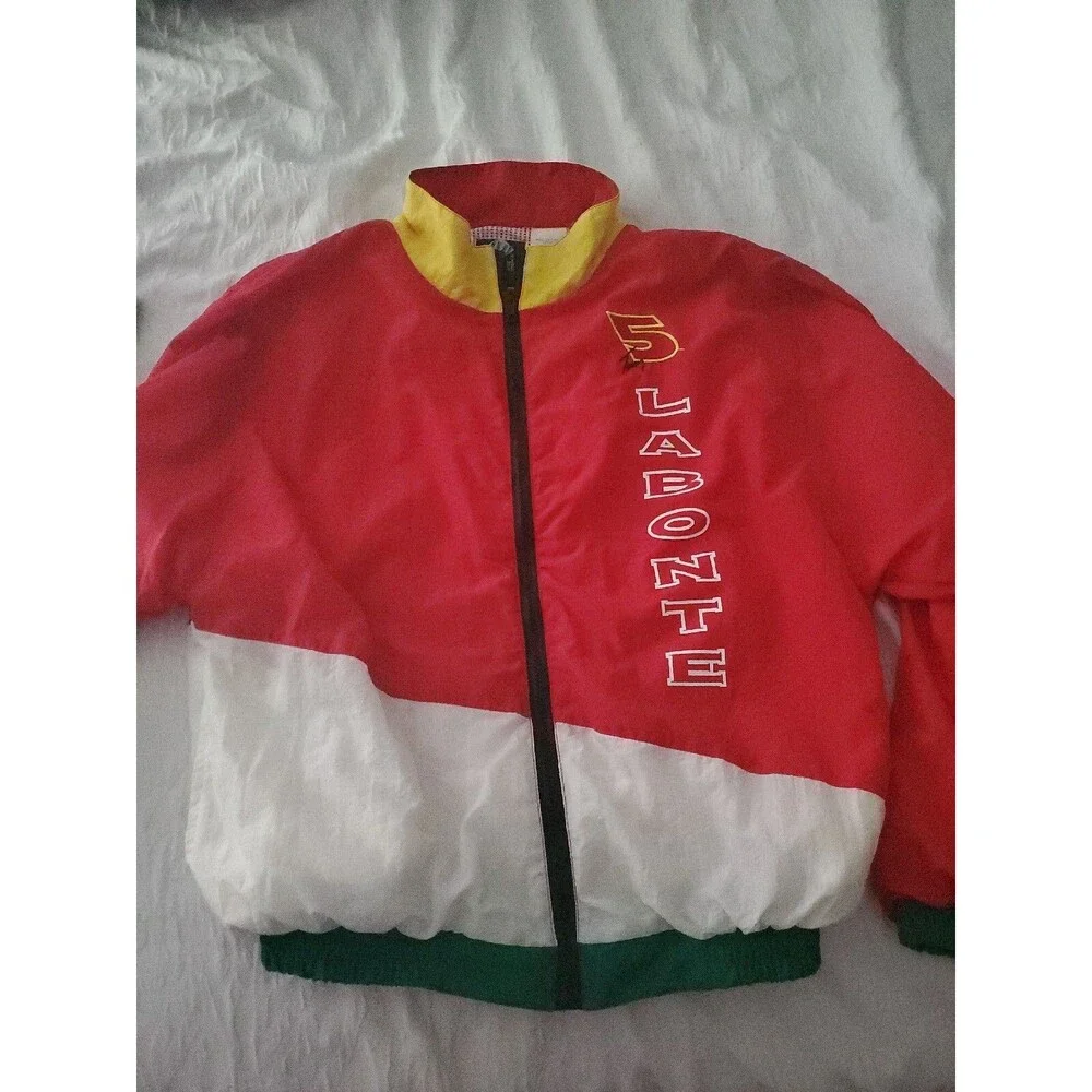 Vintage NASCAR Terry Labonte #5 Windbreaker Jacket Image Works Women's Medium